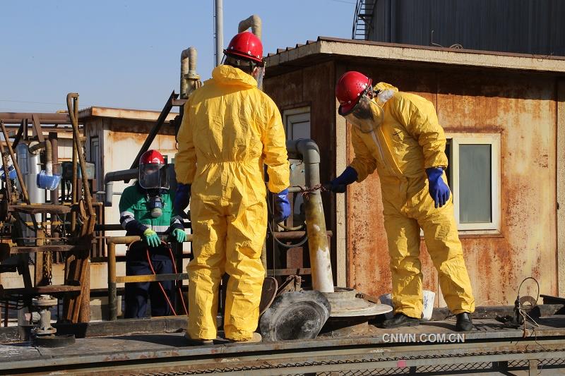 1金川集团化工新材料充装消毒液现场