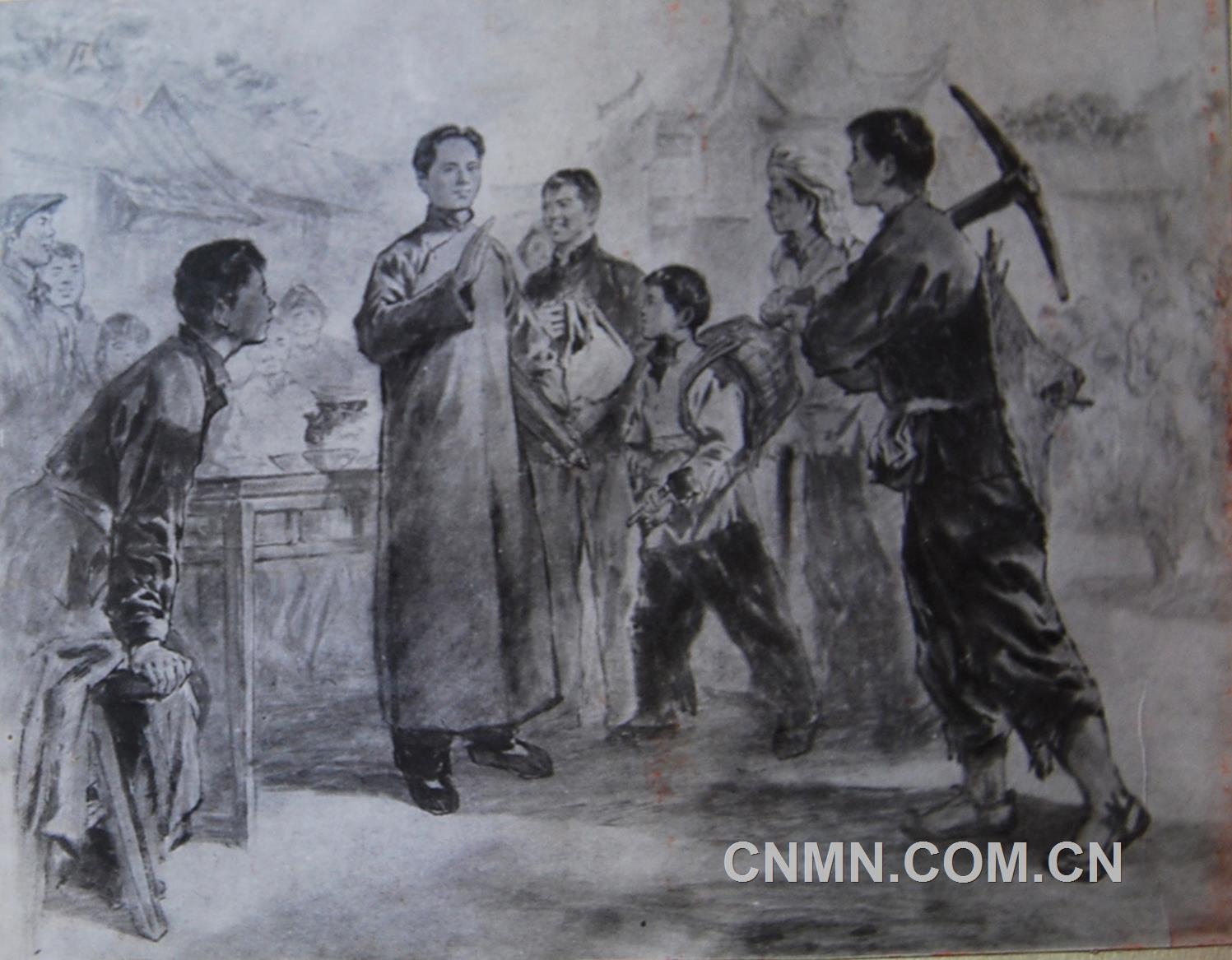 1922年4月，毛泽东亲临水口山工人，点燃了革命烽火