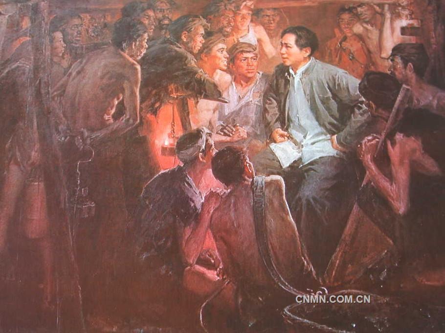 1922年4月，毛泽东亲临水口山，下窿道体察矿工疾苦