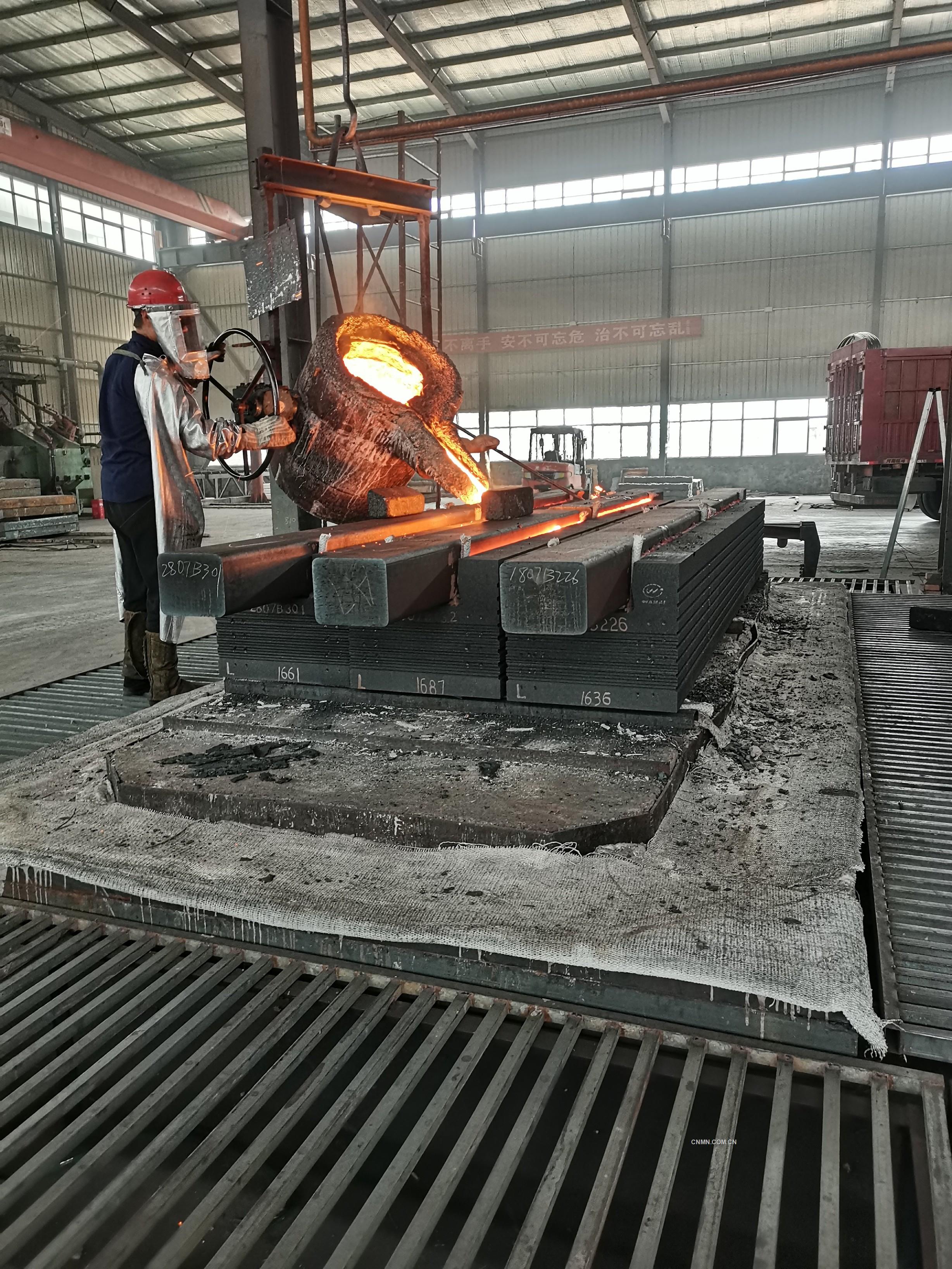 广西华磊新材料有限公司阴极浇筑项目现场