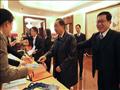 本报副社长安仲生迎接中国有色矿业集团有限公司党委书记、副总经理 张克利