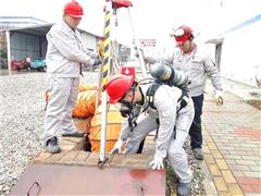 陕西美鑫铝镁合金分公司开展有限空间事故应急处置救援演练